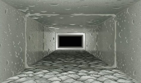 Duct before cleaning